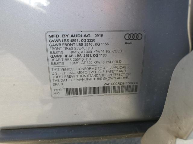 2017 AUDI Q3 PRESTIG WA1GCCFSXHR006390