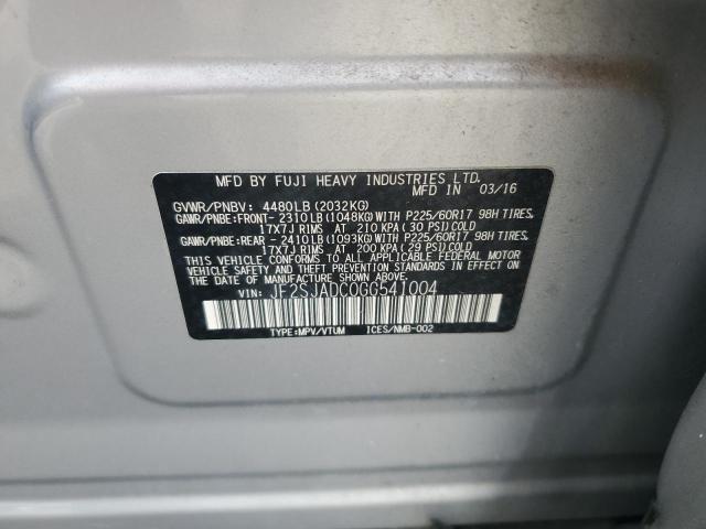 2016 SUBARU FORESTER 2 - JF2SJADC0GG541004