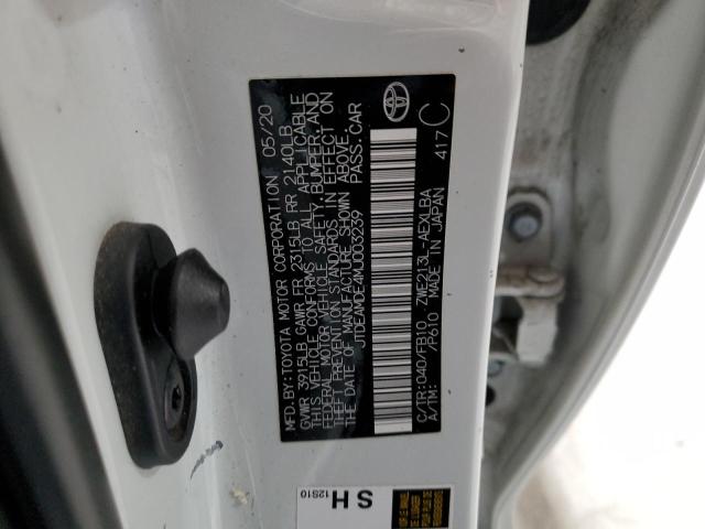 2021 TOYOTA COROLLA LE - JTDEAMDE4MJ003239