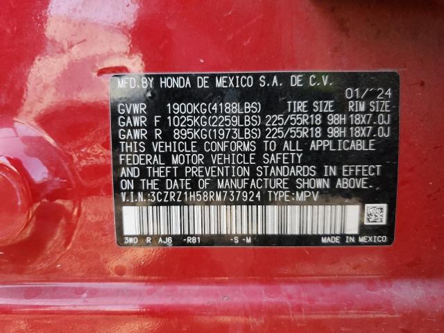 2024 HONDA HR-V SPORT - 3CZRZ1H58RM737924