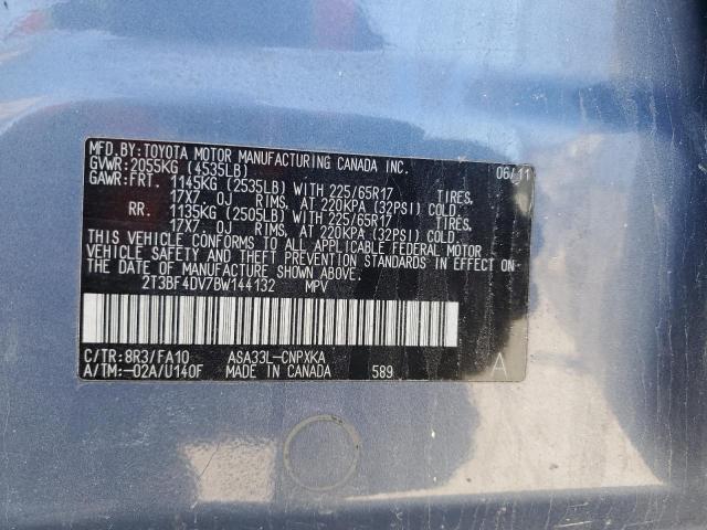 2011 TOYOTA RAV4 - 2T3BF4DV7BW144132