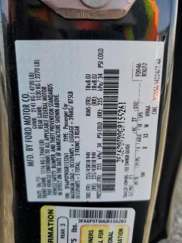 2016 FORD FUSION SE - 3FA6P0T90GR155261