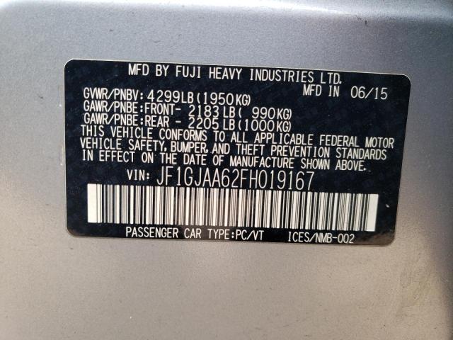2015 SUBARU IMPREZA - JF1GJAA62FH019167