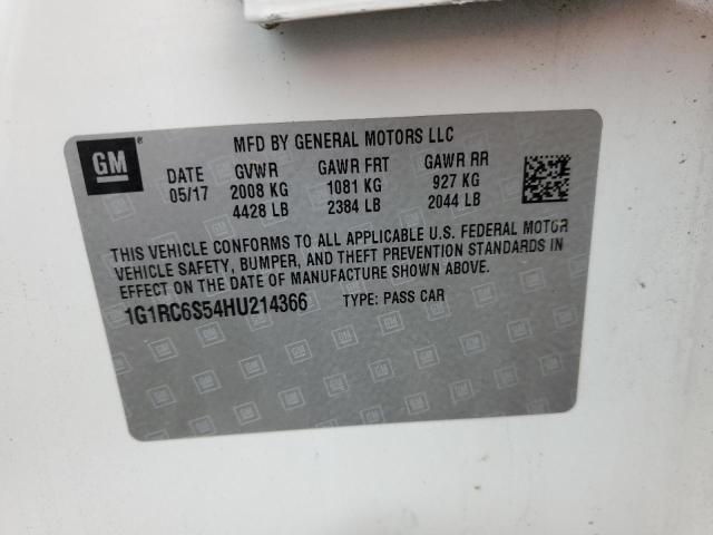 2017 CHEVROLET VOLT LT - 1G1RC6S54HU214366