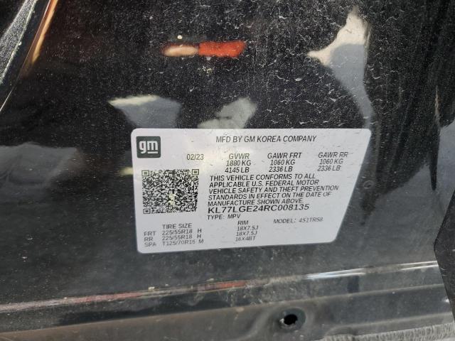 2024 CHEVROLET TRAX 1RS KL77LGE24RC008135