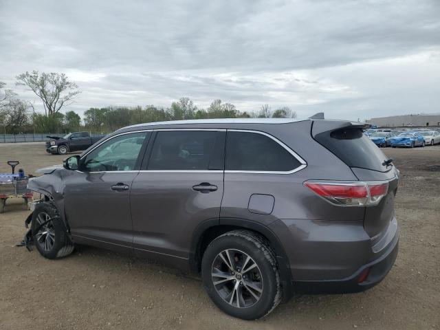 Vin: 5tdjkrfh8gs273968, lot: 55178725, toyota highlander xle 20162