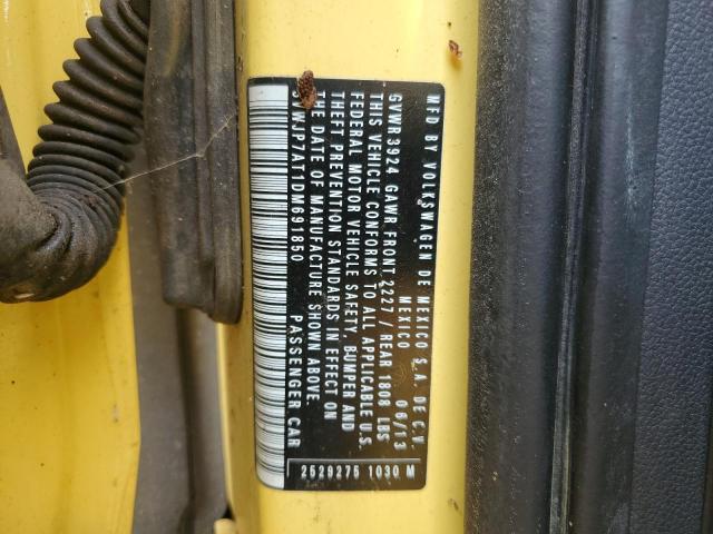 2013 VOLKSWAGEN BEETLE - 3VWJP7AT1DM691850