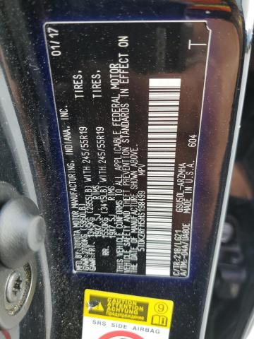 2017 TOYOTA HIGHLANDER - 5TDKZRFH5HS198499