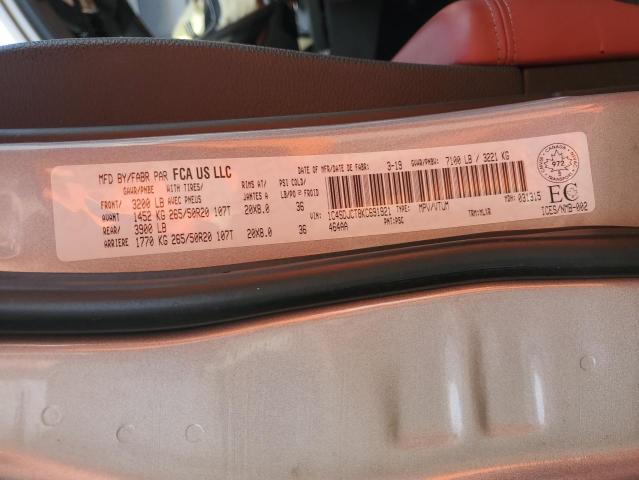 2019 DODGE DURANGO R/ - 1C4SDJCT8KC691921