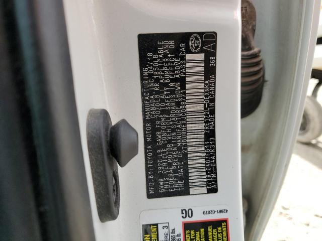 2018 TOYOTA COROLLA L - 2T1BURHEXJC098771