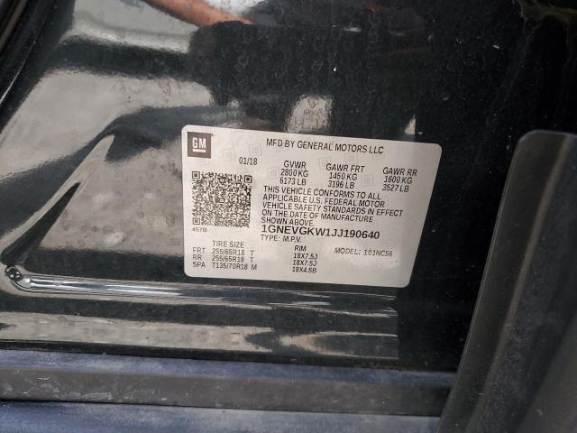 2018 CHEVROLET TRAVERSE L - 1GNEVGKW1JJ190640