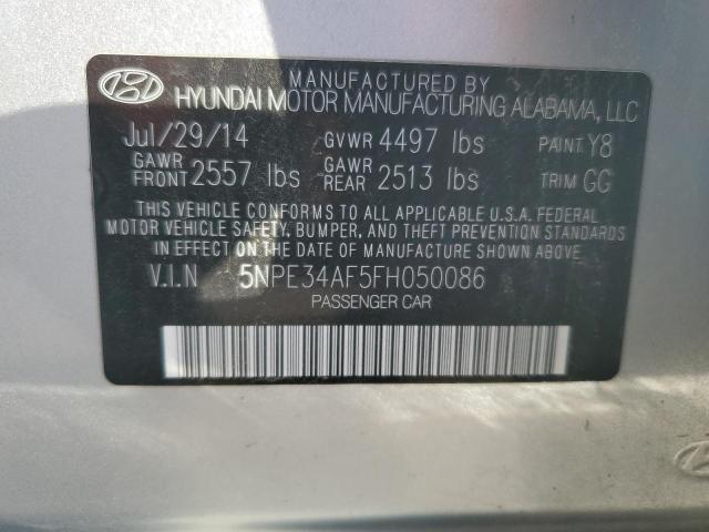 2015 HYUNDAI SONATA SPO - 5NPE34AF5FH050086