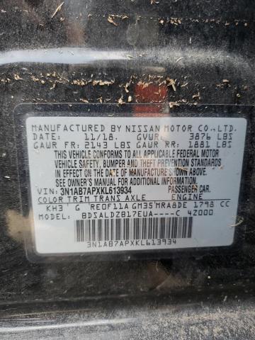 2019 NISSAN SENTRA S - 3N1AB7APXKL613934