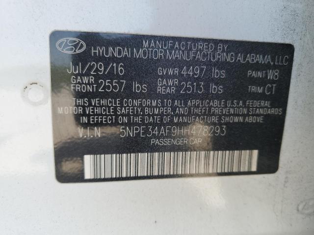 2017 HYUNDAI SONATA SPO - 5NPE34AF9HH478293