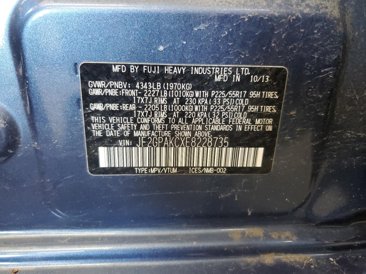 SUBARU XV 2.0 LIMITED