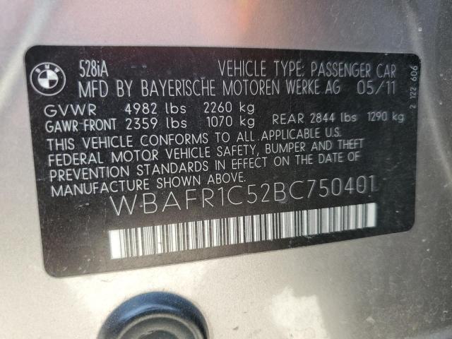 wbafr1c52bc750401 - 2011 Bmw 5 series i - #52053685