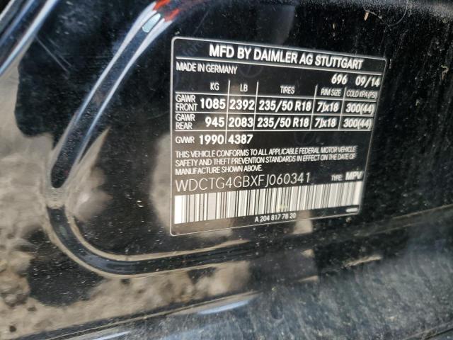 2015 MERCEDES-BENZ GLA 250 4MATIC WDCTG4GBXFJ060341