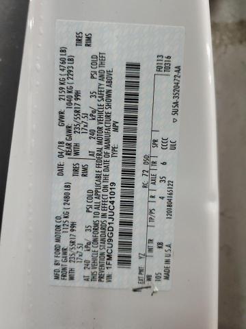 2018 FORD ESCAPE SE - 1FMCU9GD1JUC41019