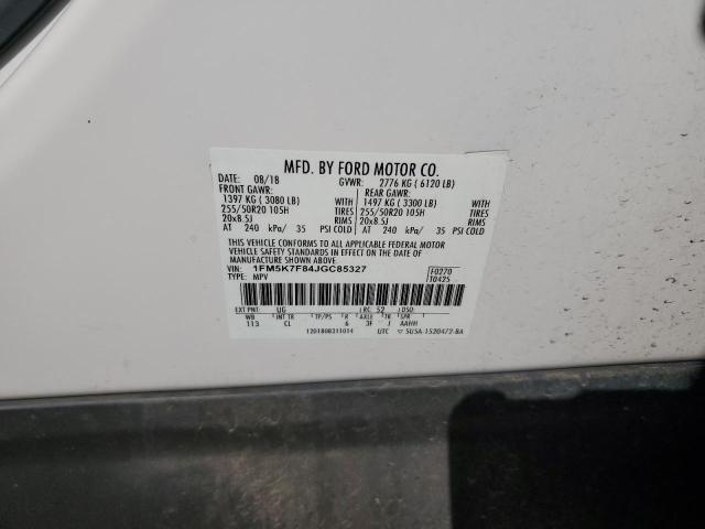 2018 FORD EXPLORER L - 1FM5K7F84JGC85327