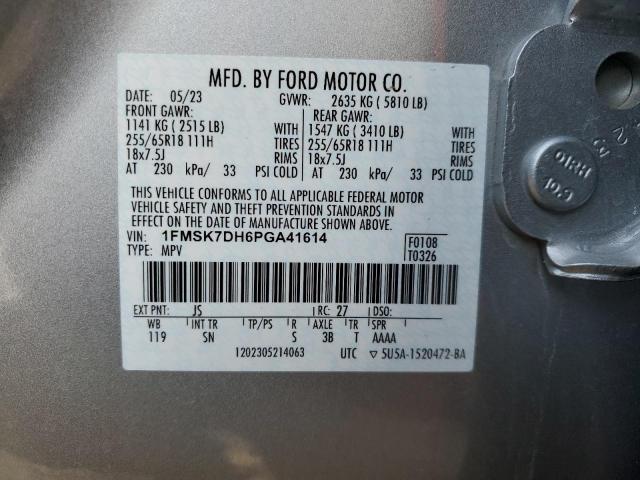 2023 FORD EXPLORER X - 1FMSK7DH6PGA41614