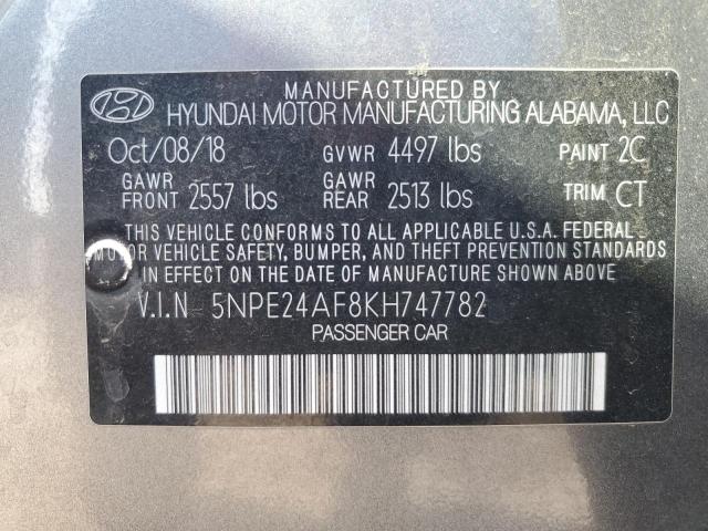 2019 HYUNDAI SONATA SE - 5NPE24AF8KH747782