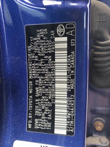 2017 TOYOTA COROLLA L - 2T1BURHE7HC953923