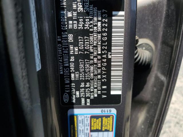 2020 KIA SORENTO S - 5XYPG4A52LG622237