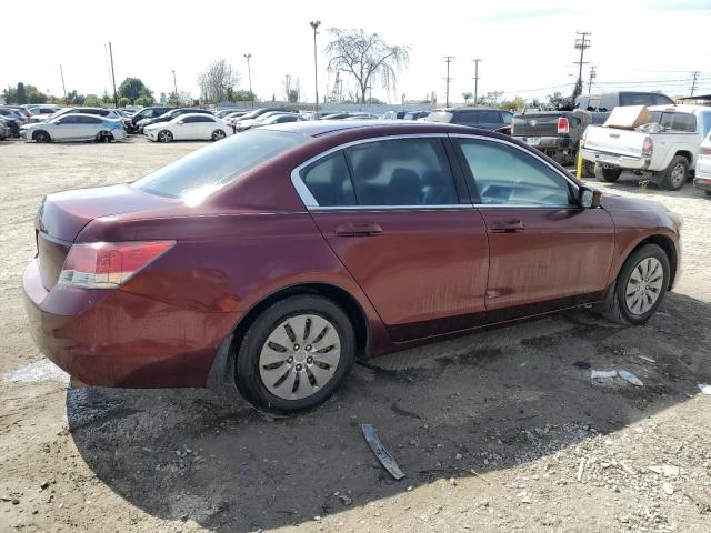 HONDA ACCORD LX 2009 burgundy sedan 4d gas JHMCP26379C005065 photo #4