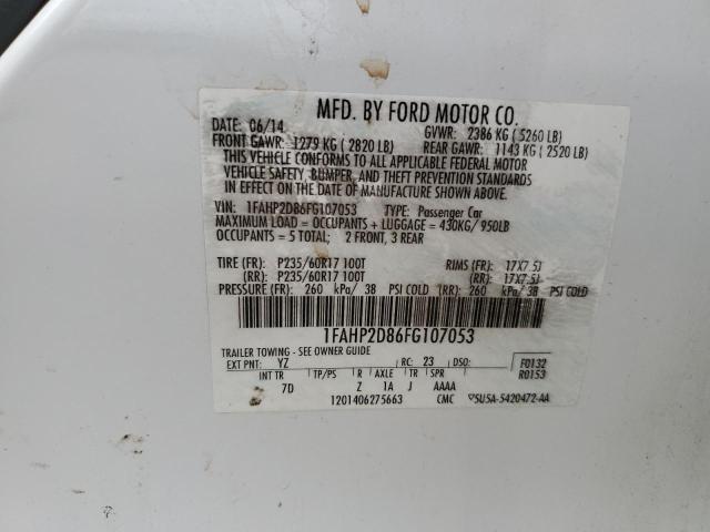 2015 FORD TAURUS SE - 1FAHP2D86FG107053