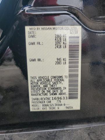 2019 NISSAN ALTIMA SR - 1N4BL4CV7KC169633