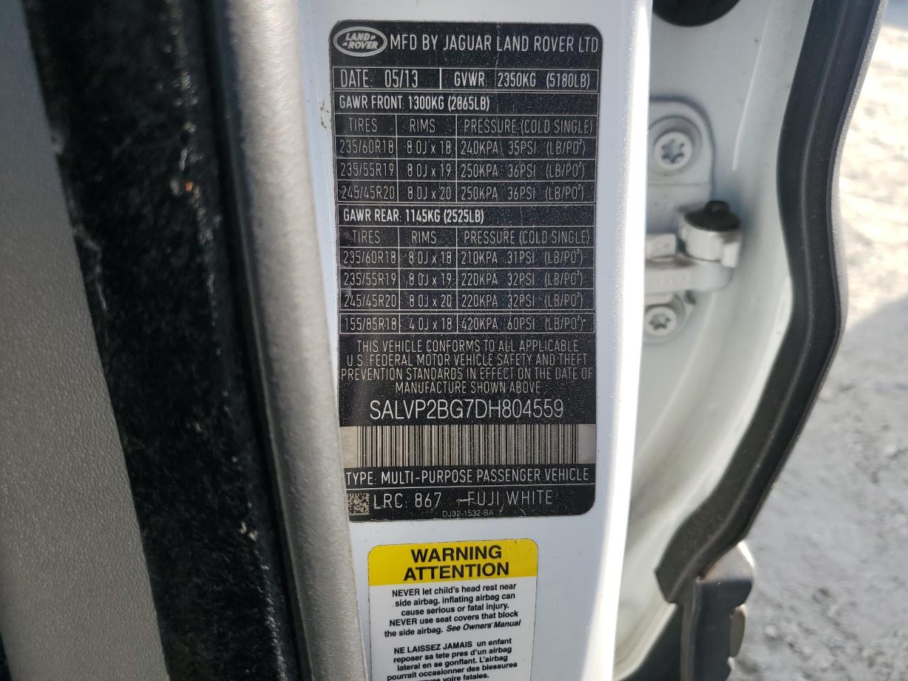 LAND ROVER RANGE ROVER PURE PLUS