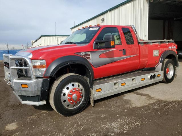 FORD F550 SUPER 2008 red chassis diesel 1FDAX57R68EA42555 photo #1