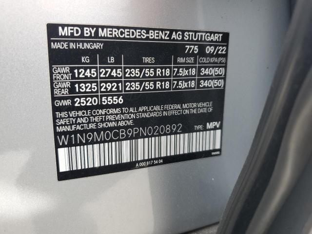 2023 MERCEDES-BENZ EQB 250+ W1N9M0CB9PN020892