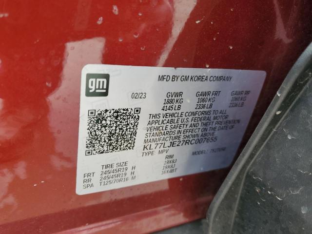 2024 CHEVROLET TRAX 2RS KL77LJE27RC007655