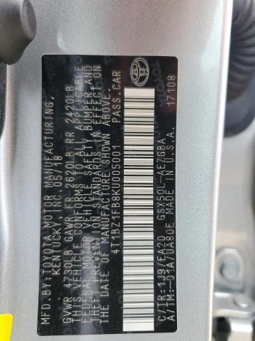2019 TOYOTA AVALON XLE - 4T1BZ1FB8KU005001