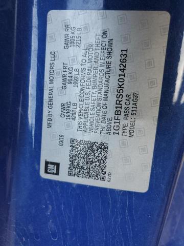 2019 CHEVROLET CAMARO LS - 1G1FB1RS5K0142631