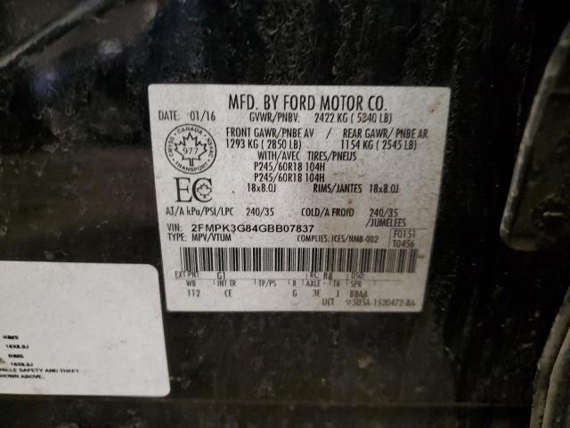 2016 FORD EDGE SE - 2FMPK3G84GBB07837