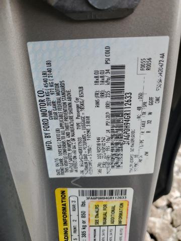 2016 FORD FUSION SE - 3FA6P0H94GR112633