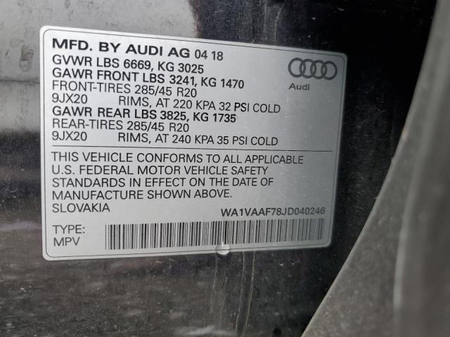 2018 AUDI Q7 PRESTIG - WA1VAAF78JD040246