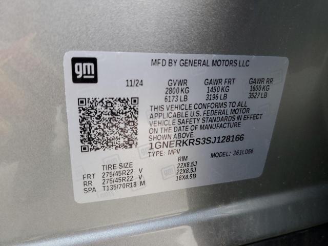 2025 CHEVROLET TRAVERSE H 1GNERKRS3SJ128166