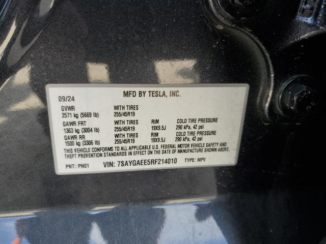2024 TESLA MODEL Y - 7SAYGAEE5RF214010