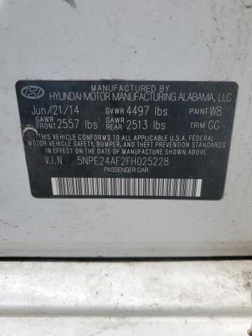 2015 HYUNDAI SONATA SE - 5NPE24AF2FH025228
