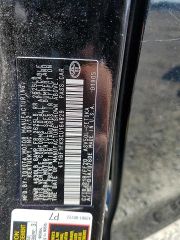 2012 TOYOTA CAMRY BASE - 4T1BF1FK9CU164829