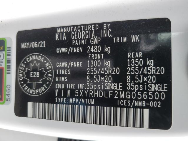 2021 KIA SORENTO EX - 5XYRHDLF2MG056500