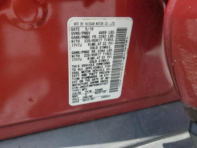2016 NISSAN ROGUE S - JN8AT2MT6GW007557