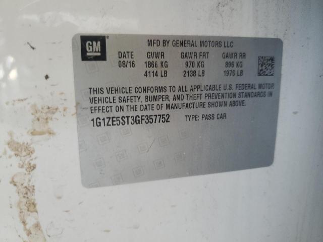 2016 CHEVROLET MALIBU LT - 1G1ZE5ST3GF357752