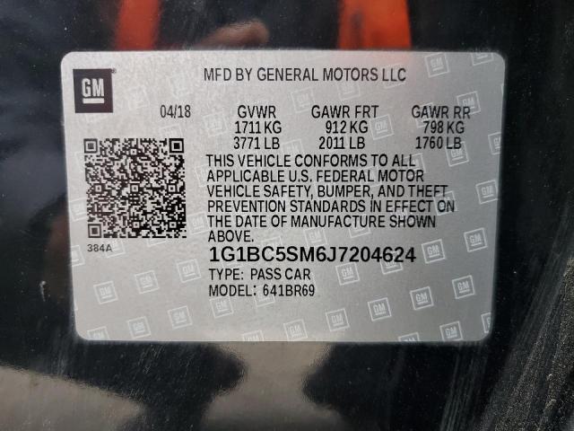 2018 CHEVROLET CRUZE LS - 1G1BC5SM6J7204624
