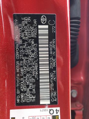 2020 TOYOTA C-HR XLE - JTNKHMBX1L1070913