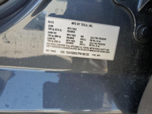 2023 TESLA MODEL Y - 7SAYGDEE7PA166103