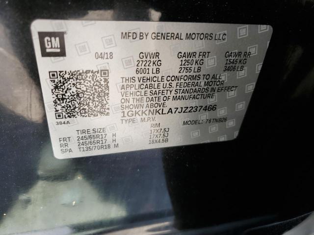 2018 GMC ACADIA SLE - 1GKKNKLA7JZ237466
